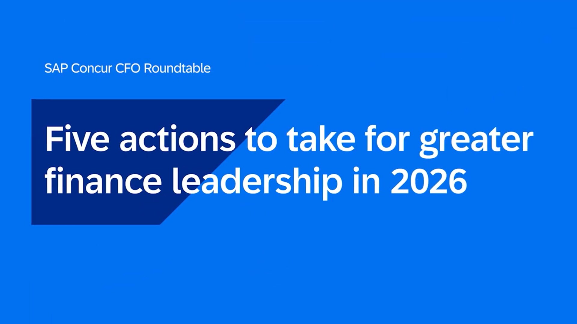 <span>5 actions to take for greater finance leadership in 2026</span>
