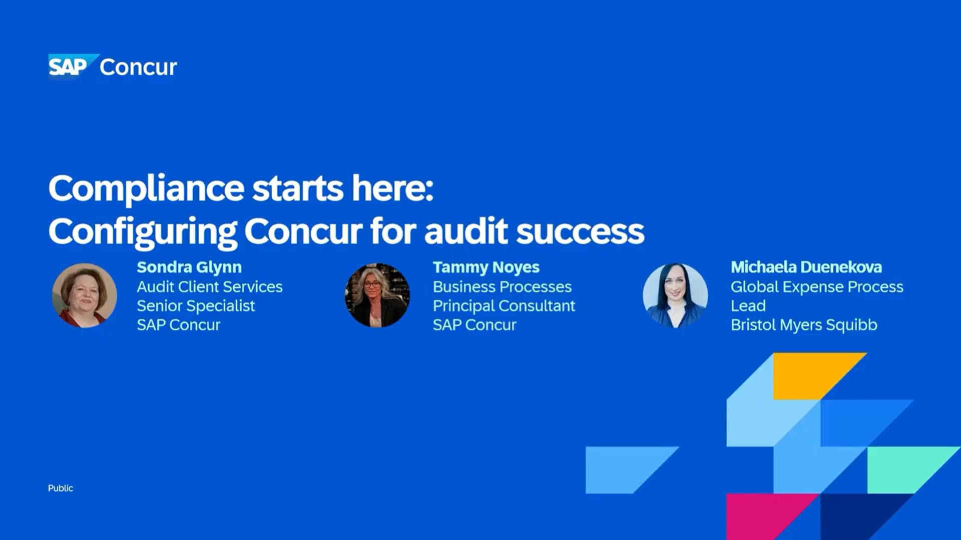 <span>Compliance starts here: configuring Concur for audit success</span>
