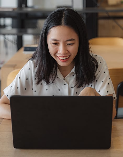 doing training on laptop