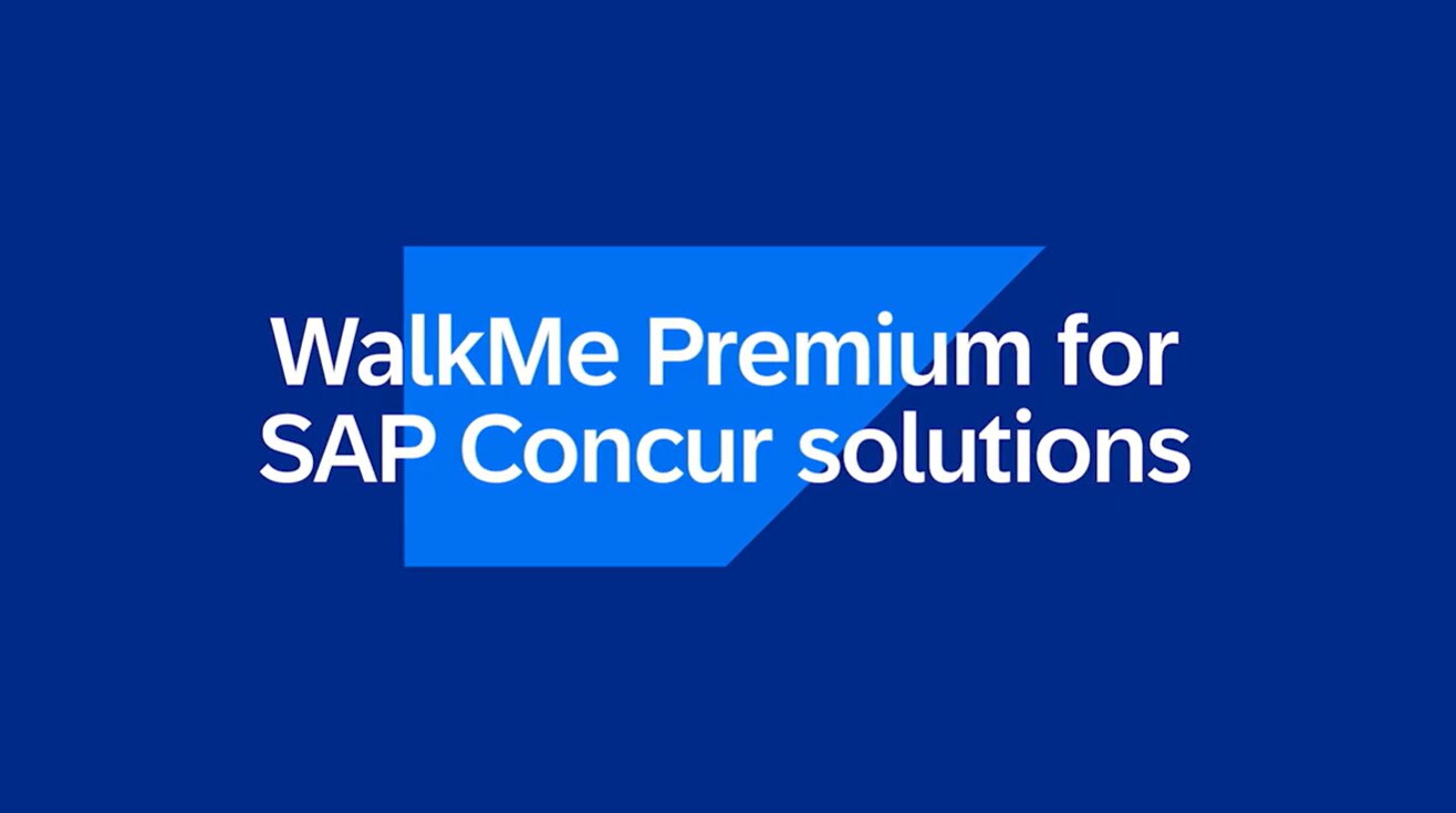 <span>WalkMe Premium for SAP Concur </span>
