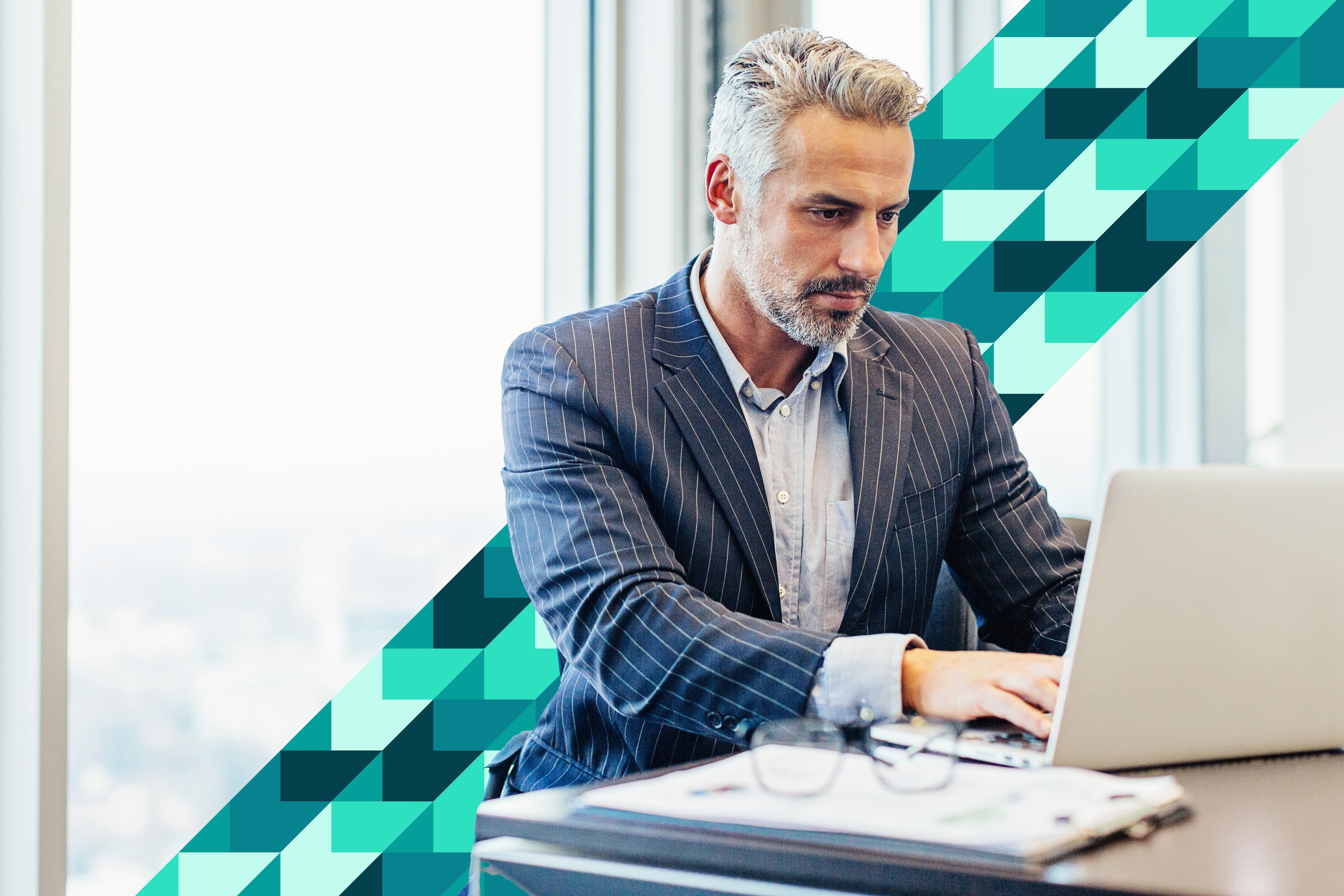 Government contractor doing research on his computer