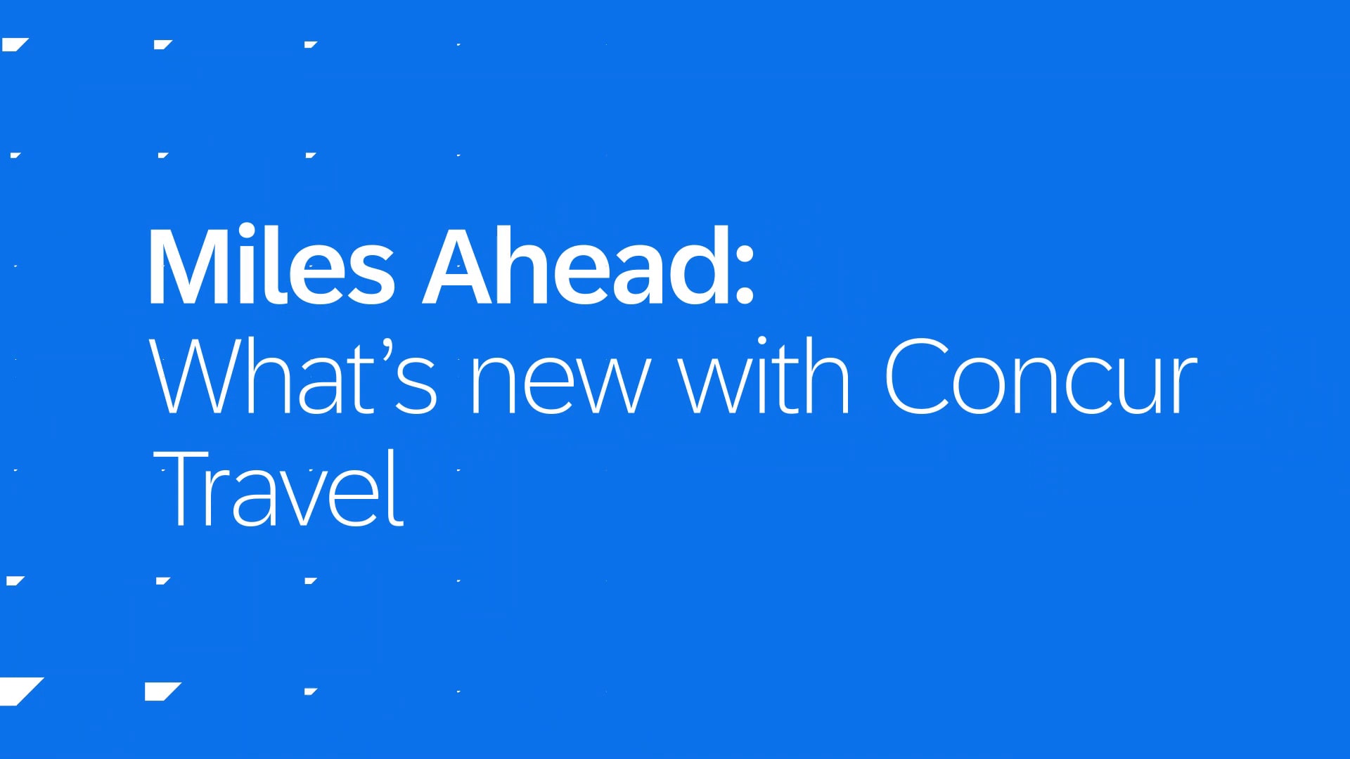 <span>Ep6: Welcome APAC to the New Concur Travel Experience! </span>
