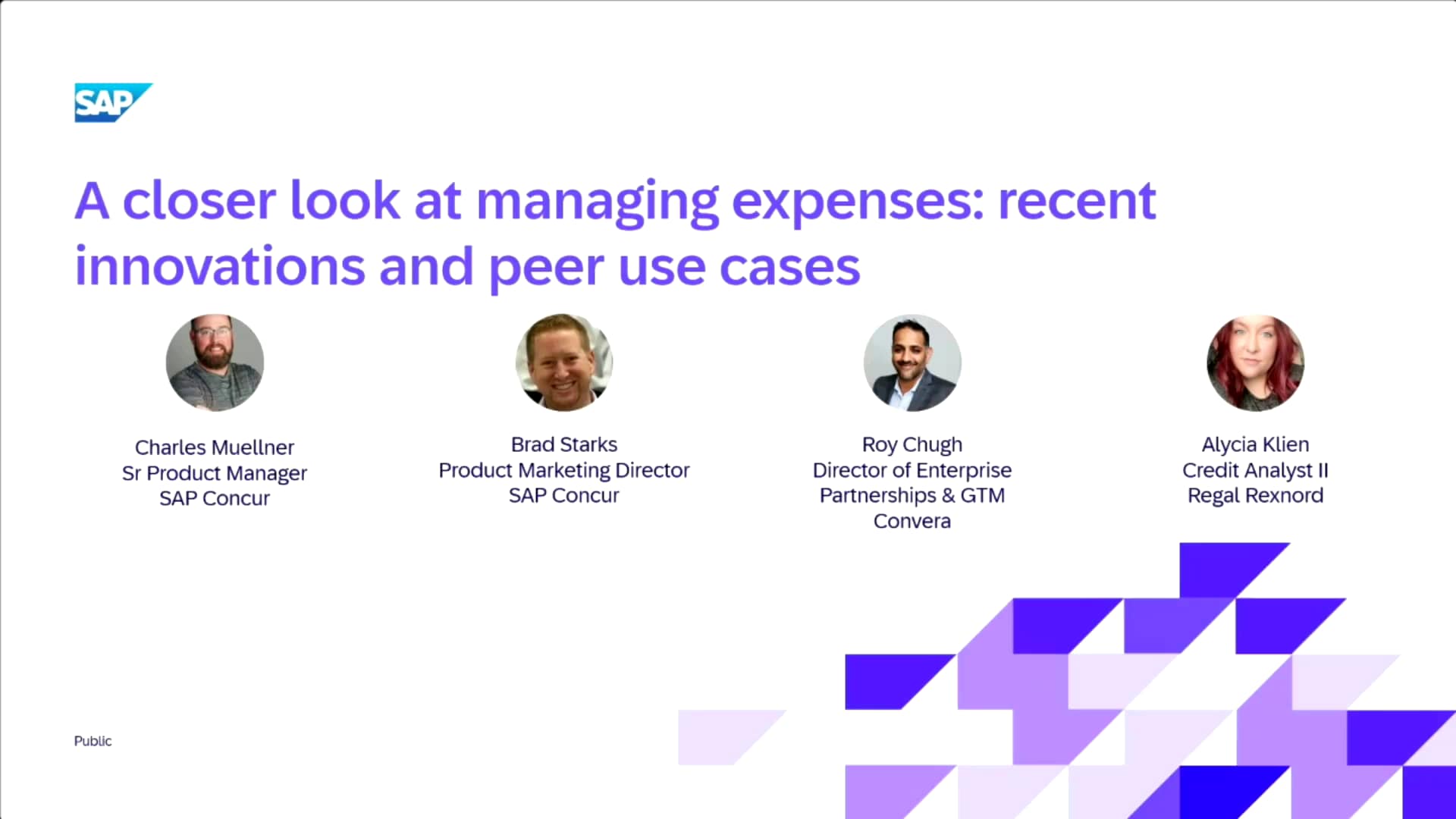 <span>A Closer Look at Spend Management: Concur Expense Recent Innovations and Peer Use Cases </span>

