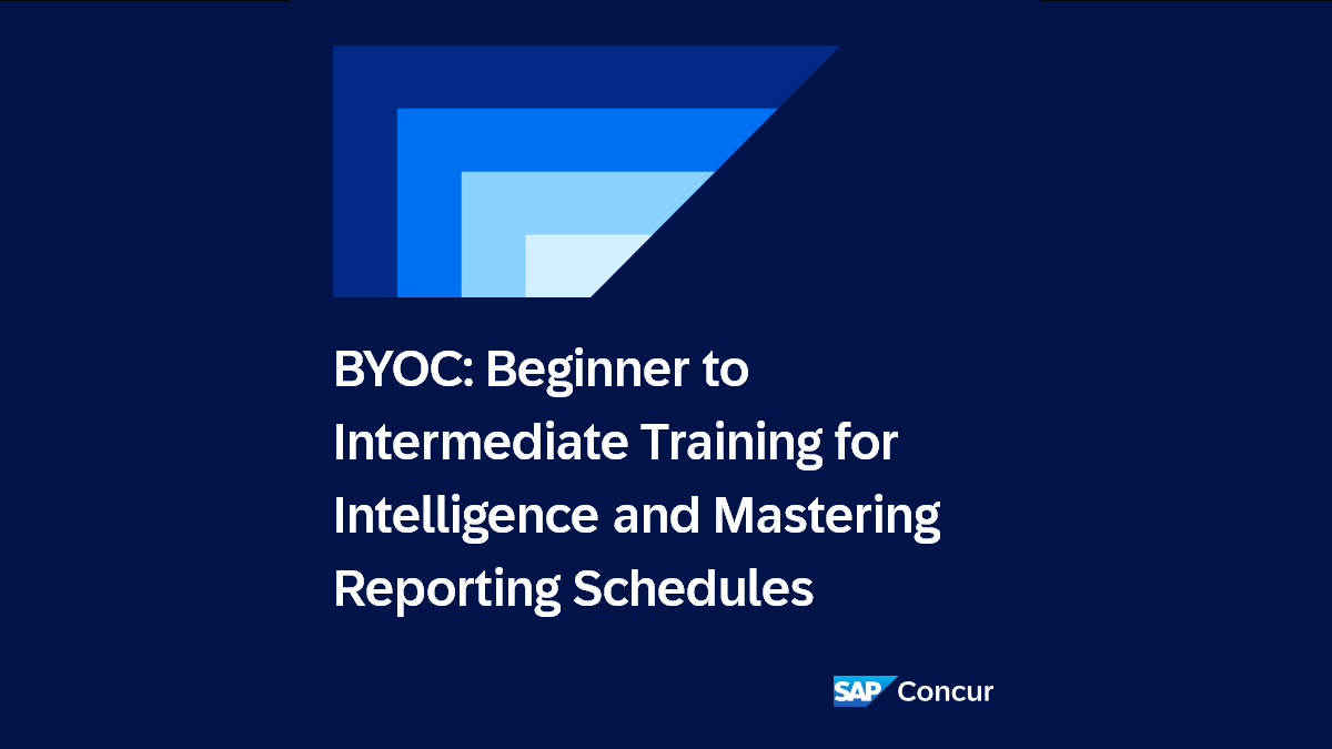 <span>BYOC: Beginner to Intermediate Training for Intelligence and Mastering Reporting Schedules​</span>
