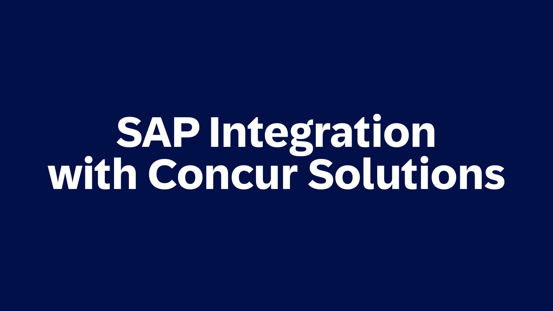 <span>Benefits of Integrating ERP to SAP Concur with SAP Integration for Concur Solutions</span>
