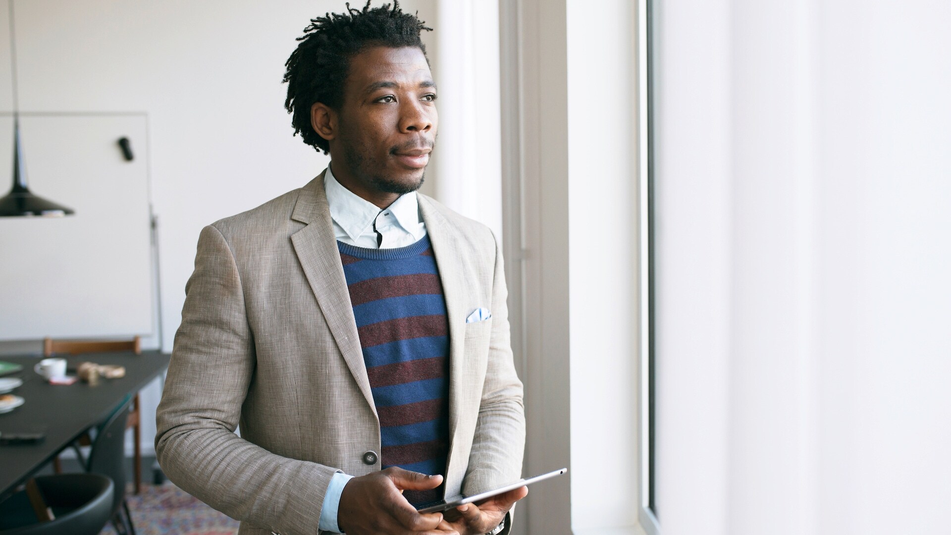 person looking into distance