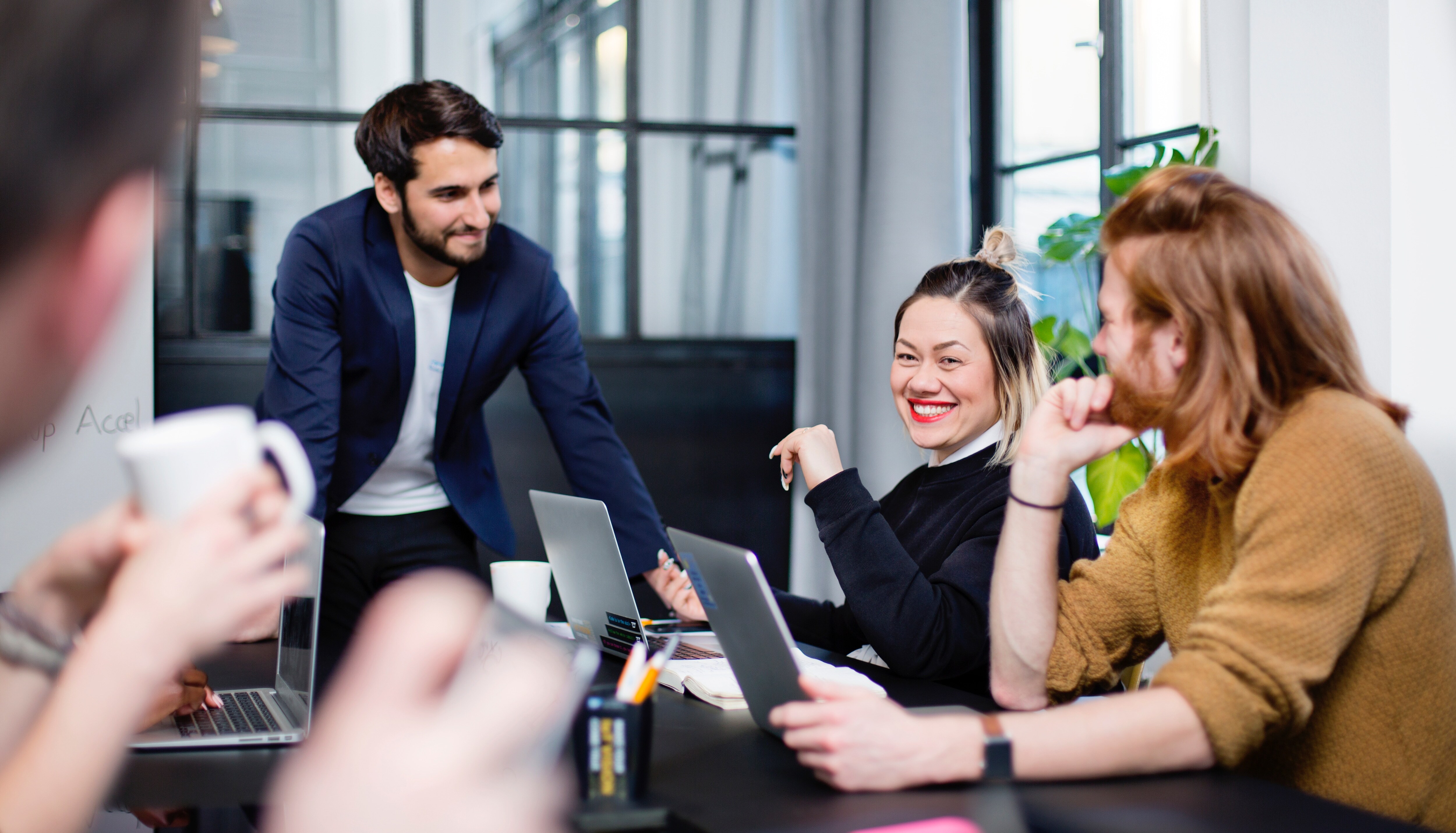 people in business meeting