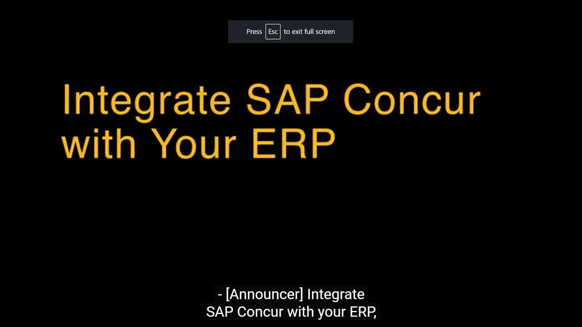 <span>Integrate Your ERP with SAP Concur. Receive the Best Financial Insight.</span>
