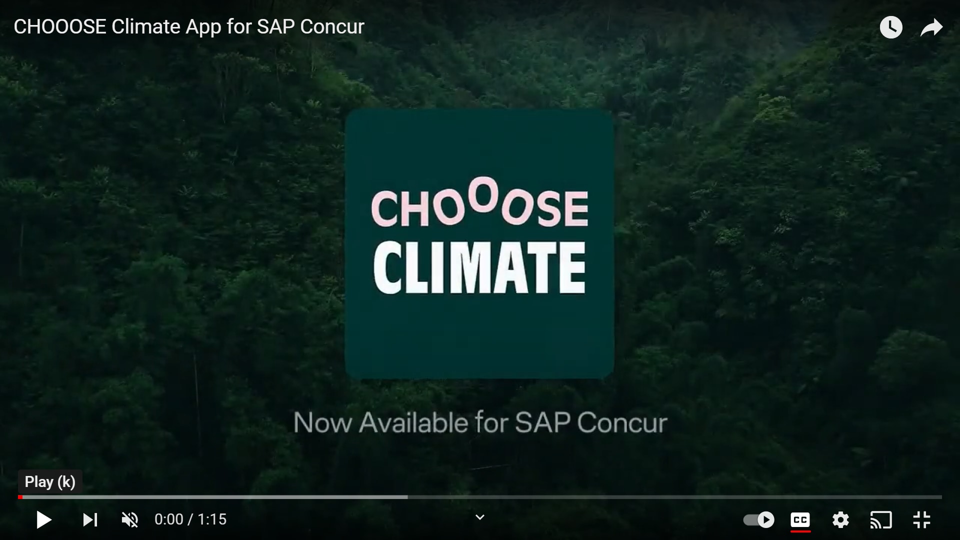 <span>CHOOOSE Climate App for SAP Concur</span>
