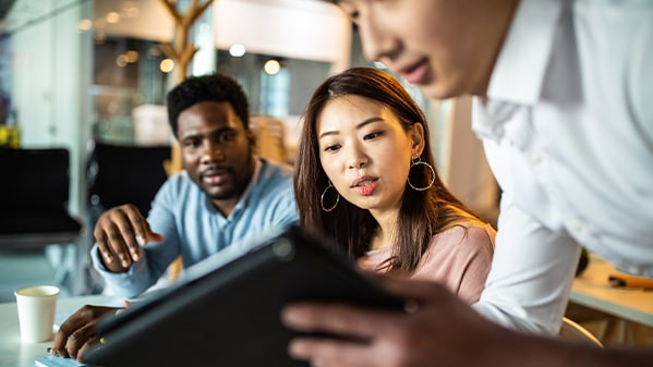 demonstration on tablet