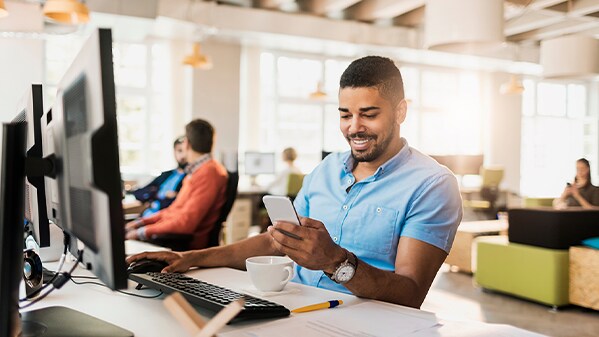 business professional in office