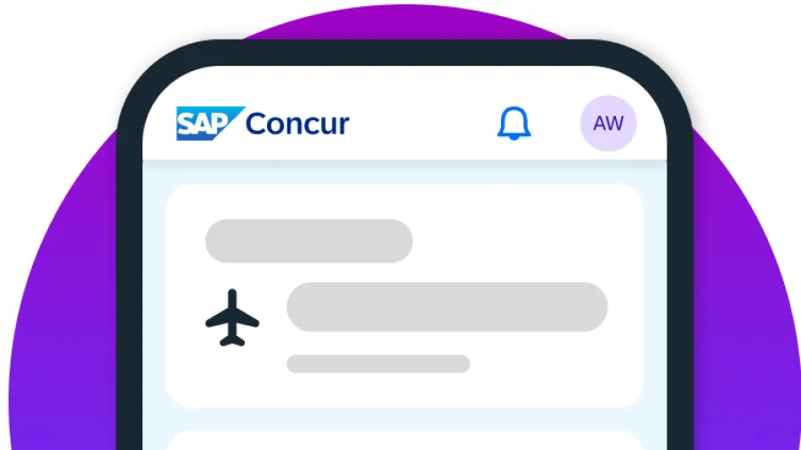 Travel and Expense surrounded by a shroud of AI