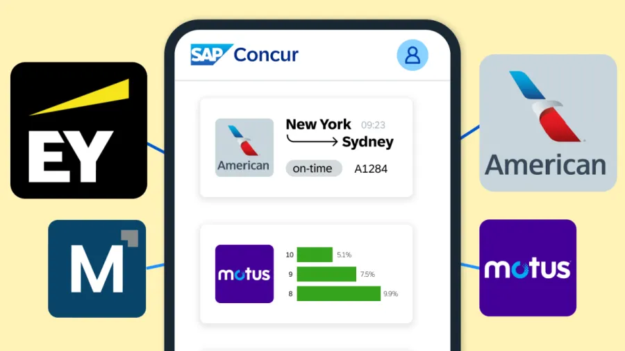 A snippet of the apps that integrate with Concur