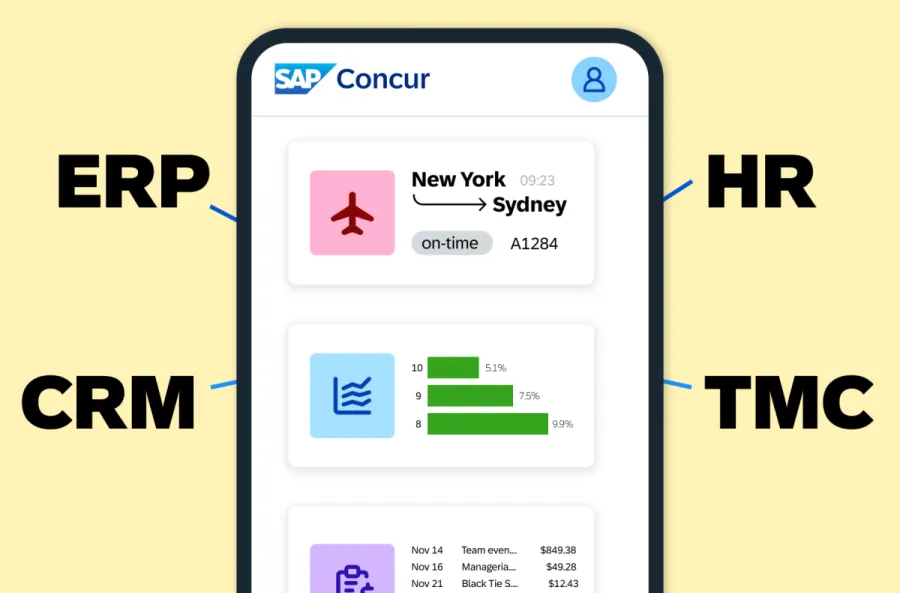 A snippet of the kinds of apps that integrate with Concur