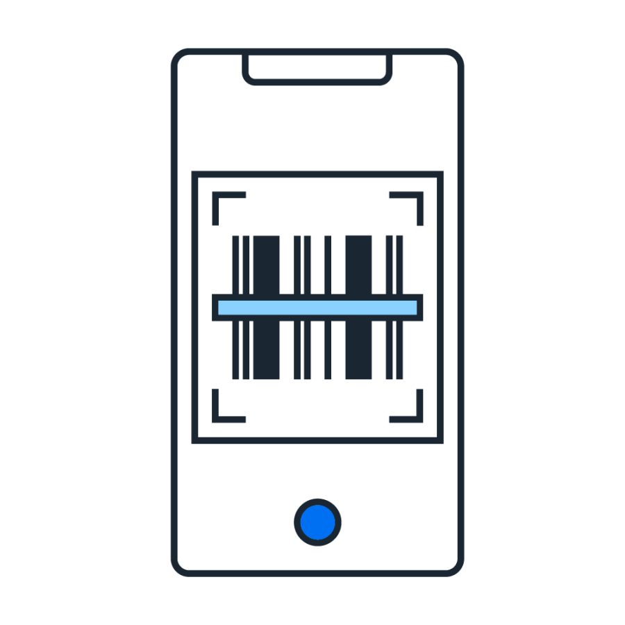 graphic of phone with receipt