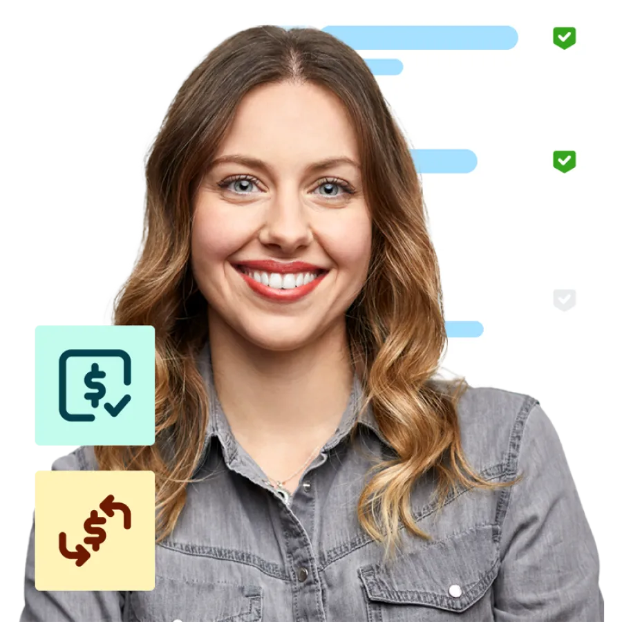 A woman who is happy cost control barriers have been broken down