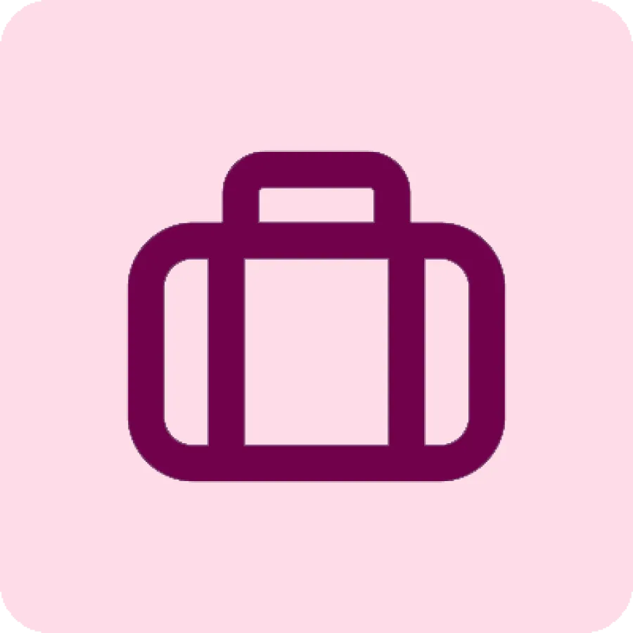 Red suitcase