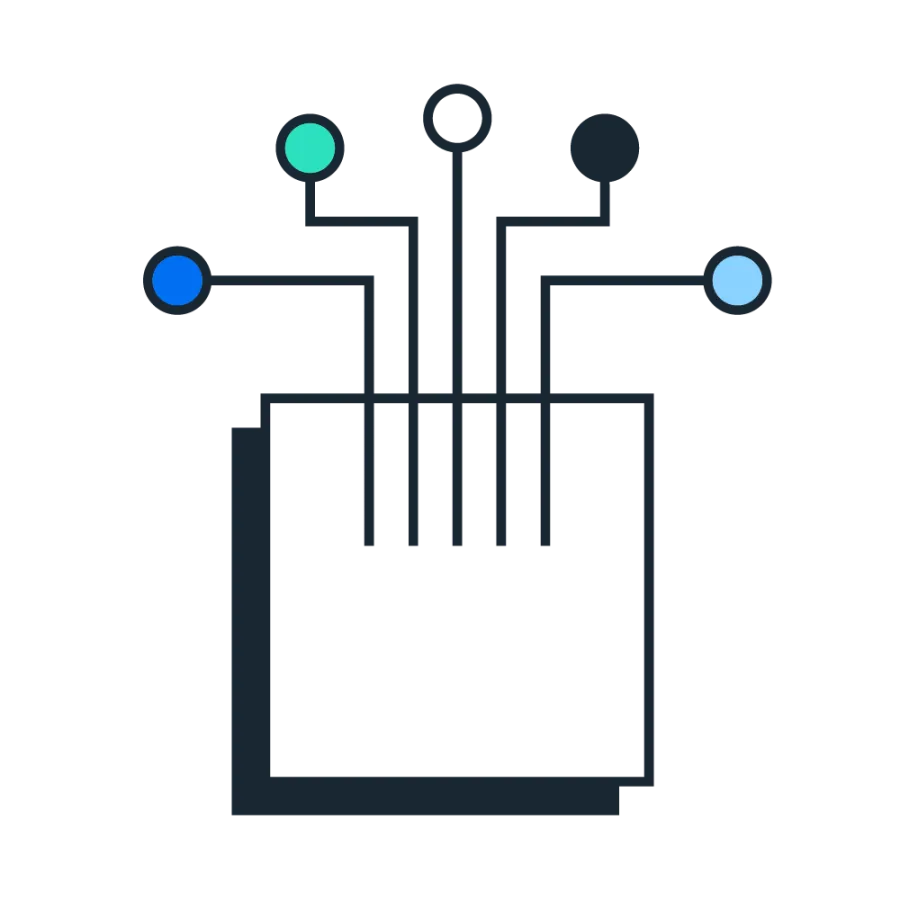 document with connectors