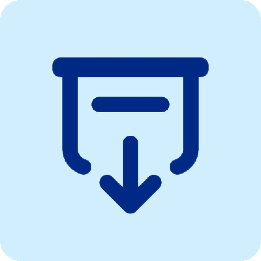 Blue arrow