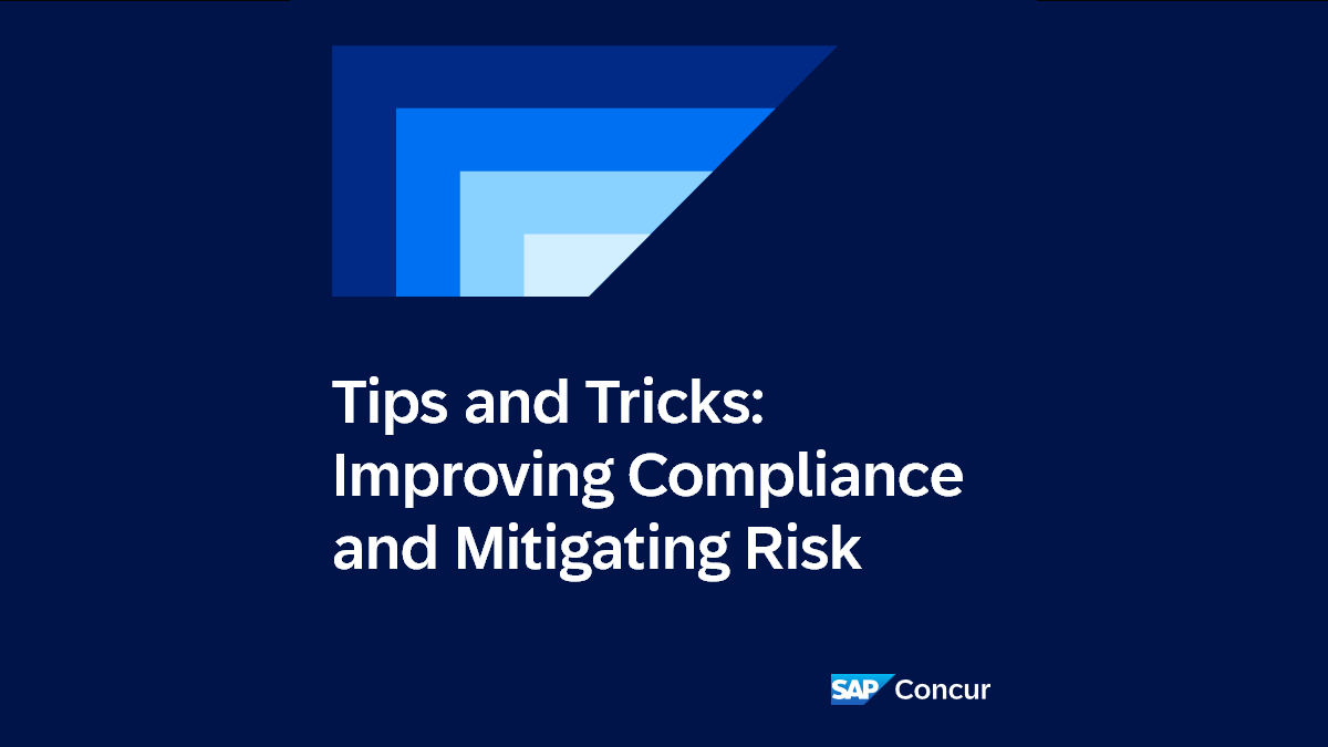 <span>Tips and Tricks: Improving Compliance and Mitigating Risk​</span>
